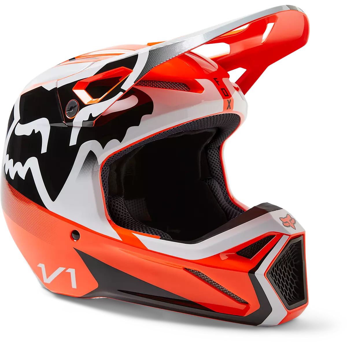 Fox Racing - Youth V1 Leed Helmet-Flo Orange (29729-824)