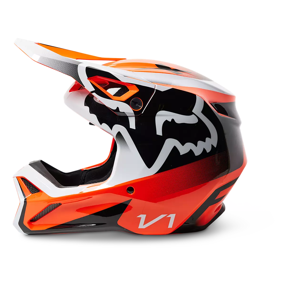 Fox Racing - Youth V1 Leed Helmet-Flo Orange (29729-824)