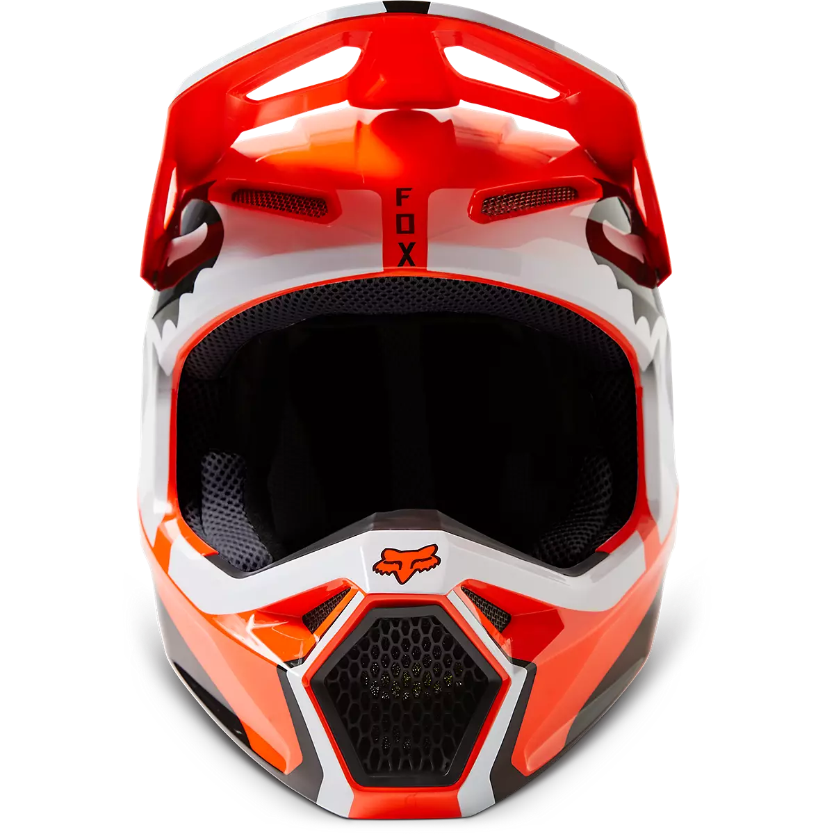 Fox Racing - Youth V1 Leed Helmet-Flo Orange (29729-824)