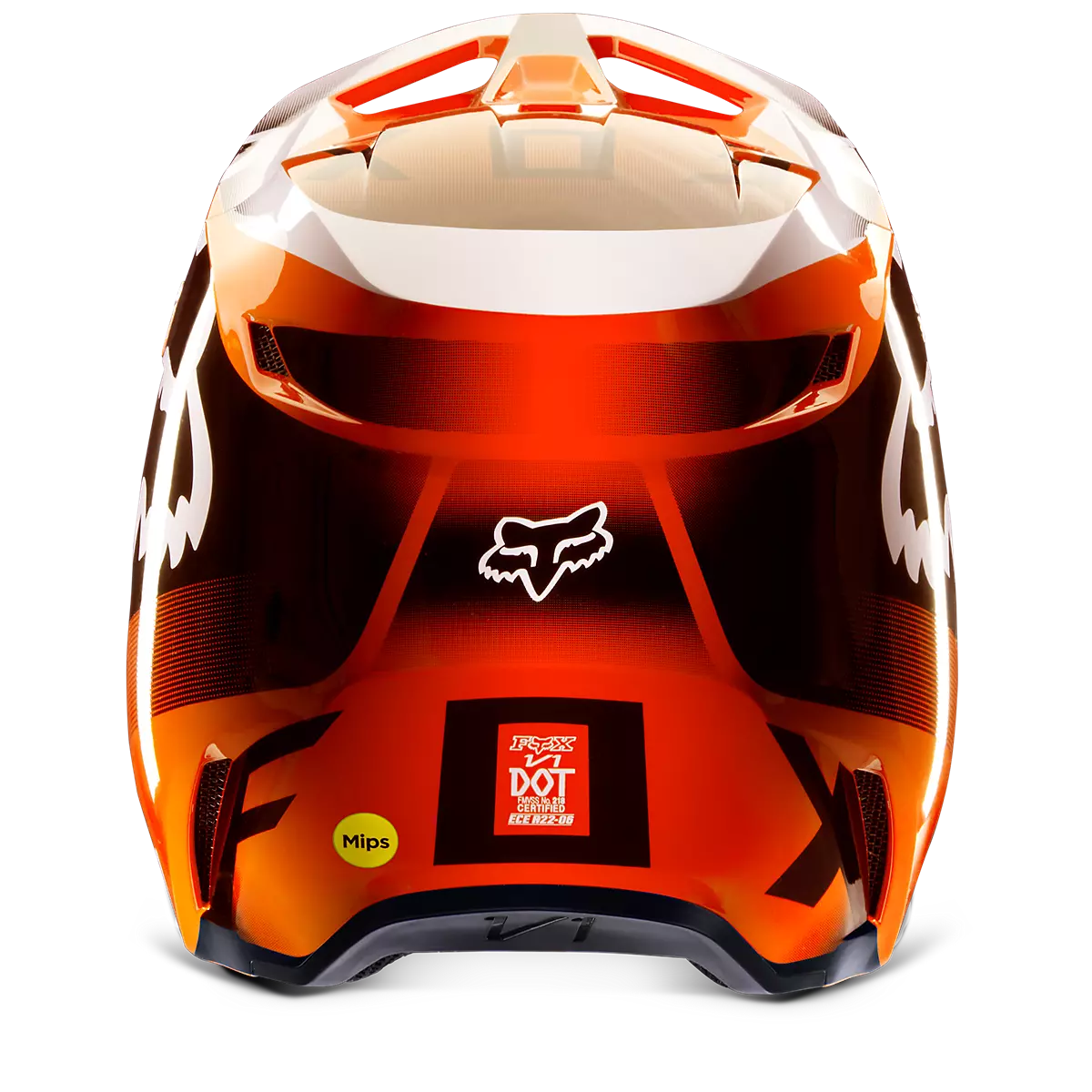 Fox Racing - Youth V1 Leed Helmet-Flo Orange (29729-824)