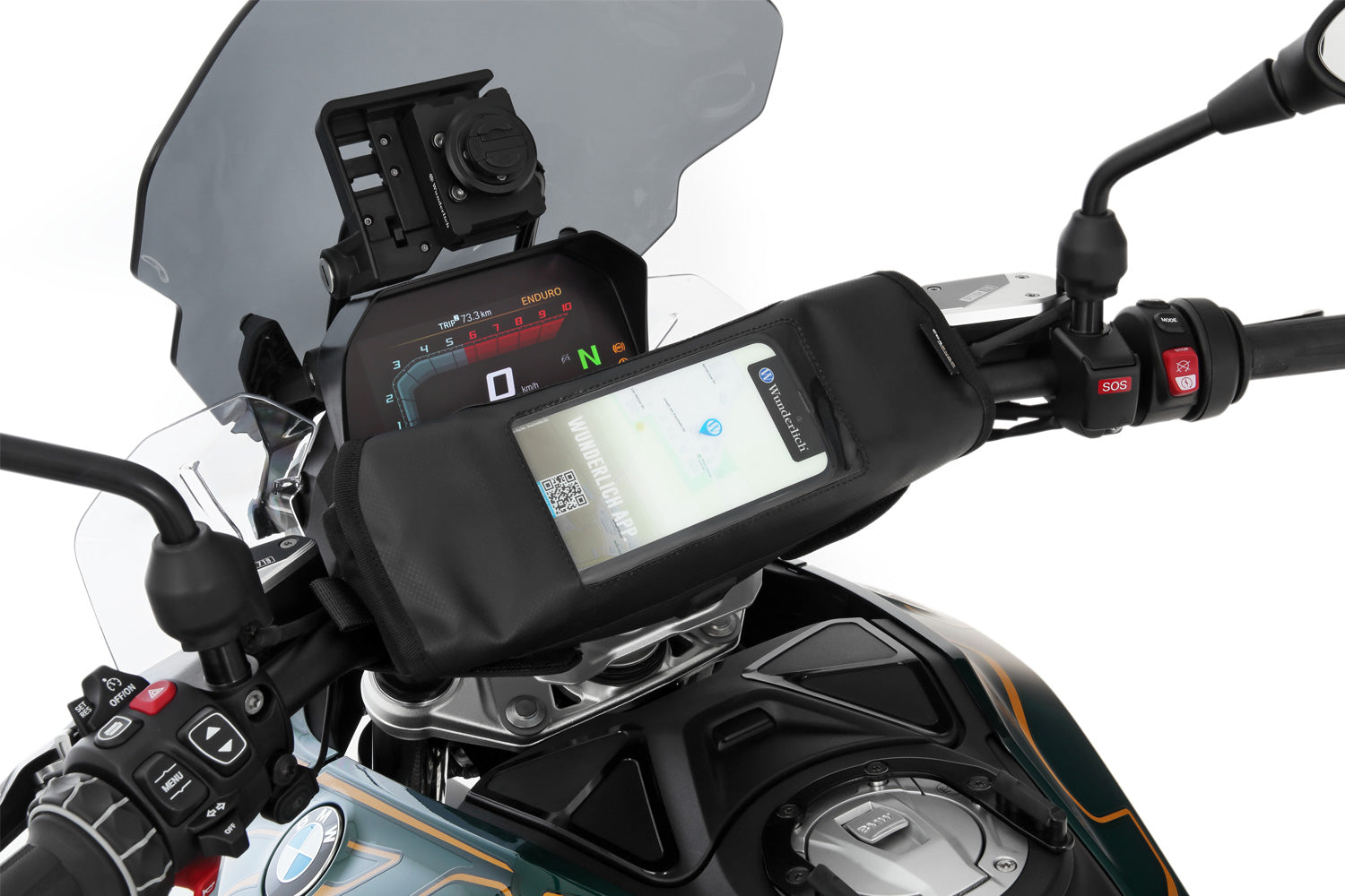 Wunderlich Handlebar bag BARBAG MEDIA waterproof - complete your BMW ✔ Premium components ✔ Integrated design ➜ Order now