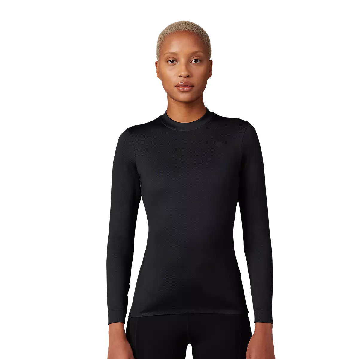 Fox Racing - Womens Tecbase Fire Long Sleeve Shirt-Black (29932-001)