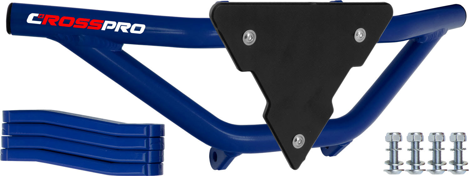 Crosspro - Front Bumper Gliese For Can Am (BRP) DS 450-Blue Tube / Black Plate