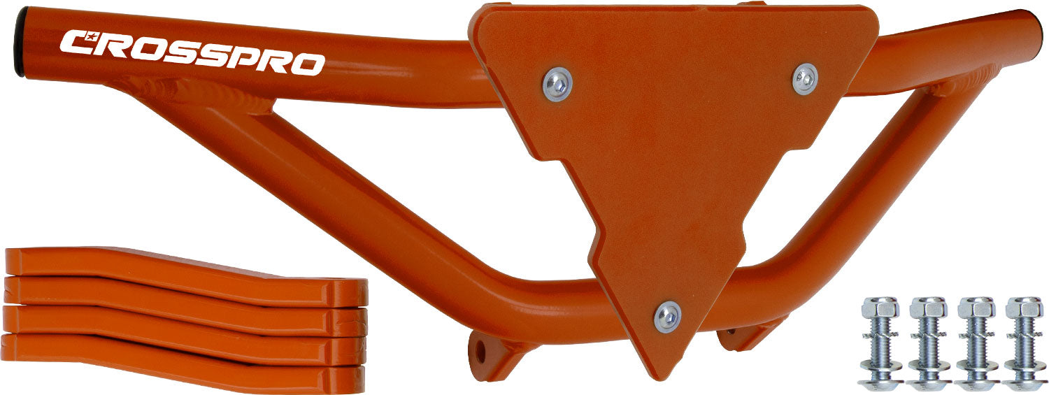 Crosspro - Front Bumper Gliese For Can Am (BRP) DS 450-Orange Tube / Orange Plate