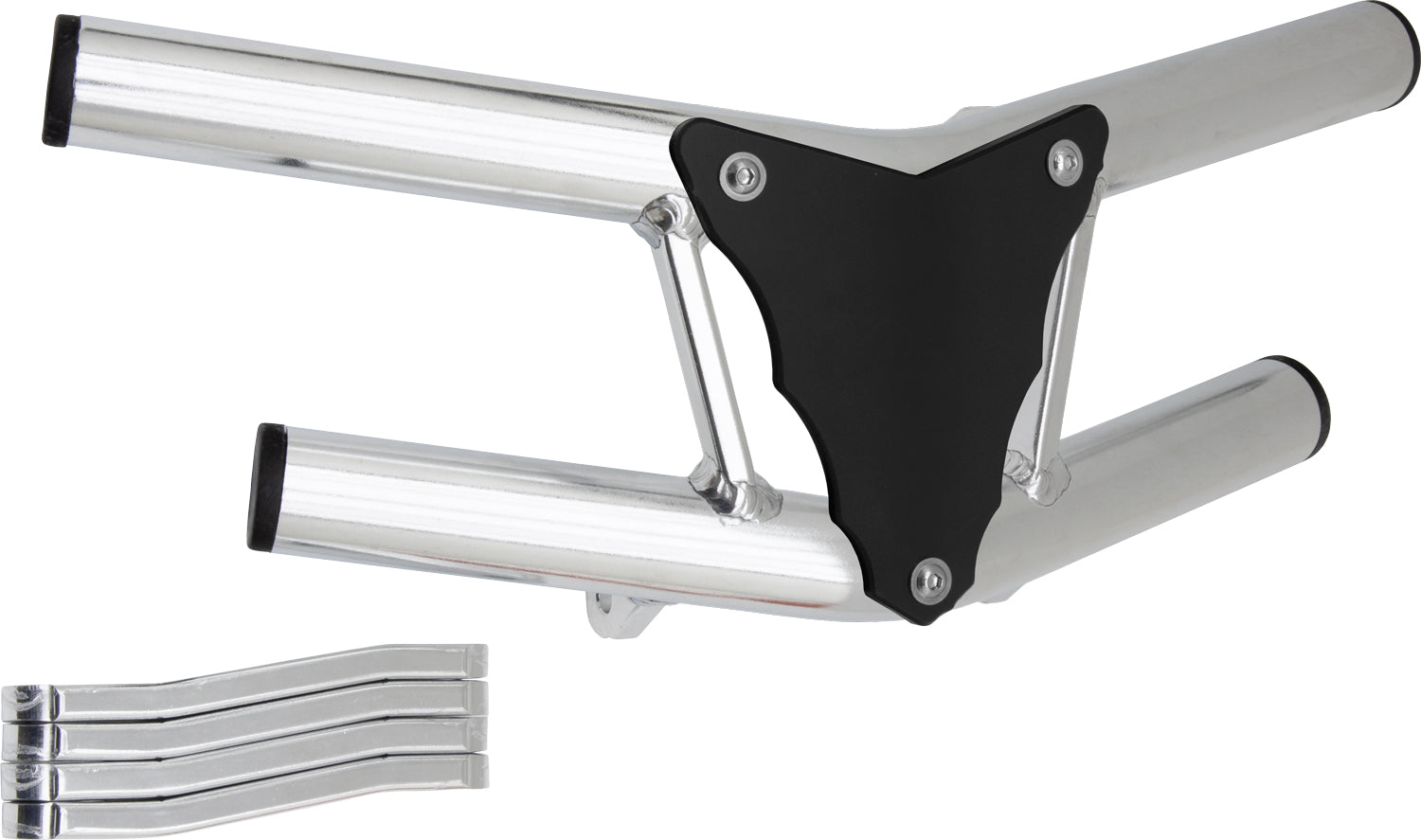 Crosspro - Front Bumper Waspe Lite For Adly Herkules 500 S-Polish Tubo / Black Plate