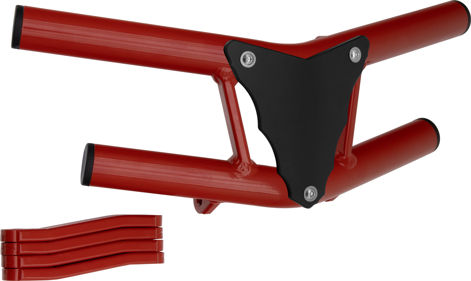 Crosspro - Front Bumper Waspe Lite For Adly Herkules 500 S-Red Tube / Black Plate