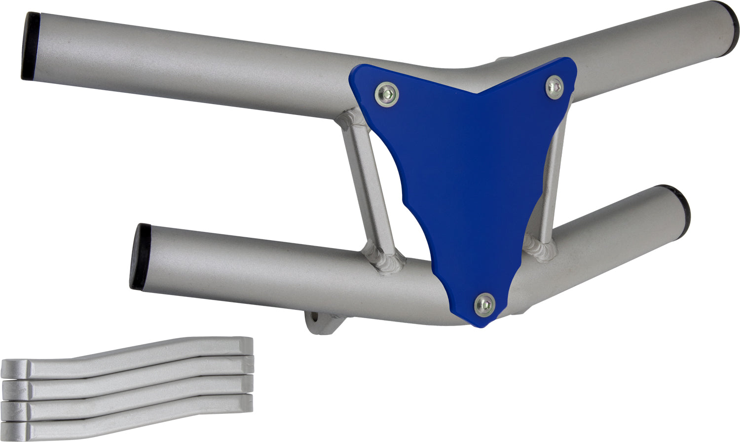 Crosspro - Front Bumper Waspe Lite For Suzuki LT-Z 250-Ice Polish Tube / Blue Plate