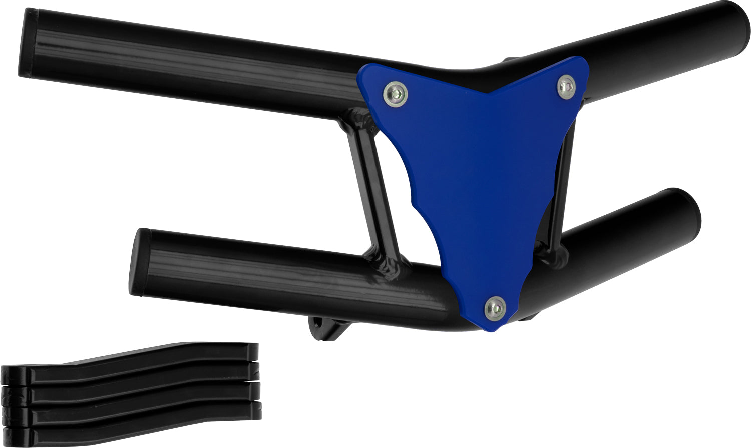 Crosspro - Front Bumper Waspe Lite For Yamaha YFM 700 Raptor-Black Tube / Blue Plate