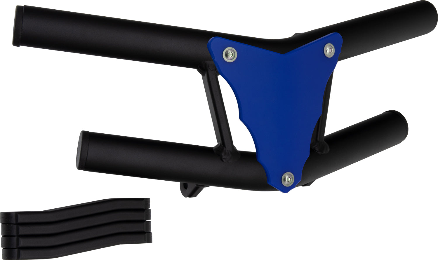 Crosspro - Front Bumper Waspe Lite For Suzuki LT-R 450-Textured Black Tube / Blue Plate