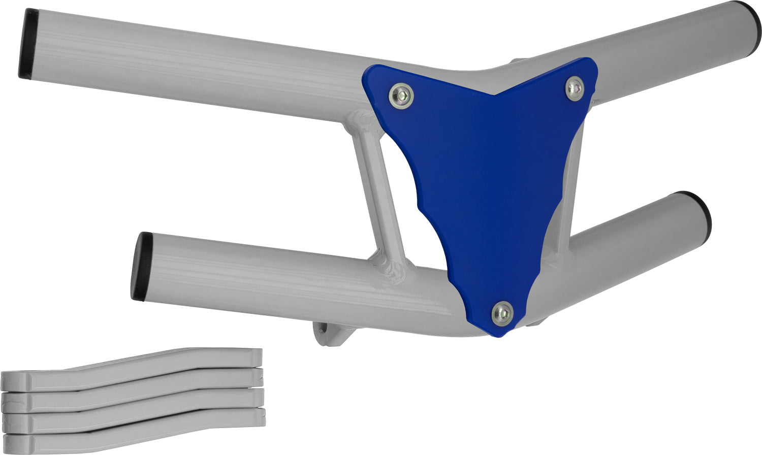 Crosspro - Front Bumper Waspe Lite For Yamaha YFM 350 Raptor-White Tube / Blue Plate