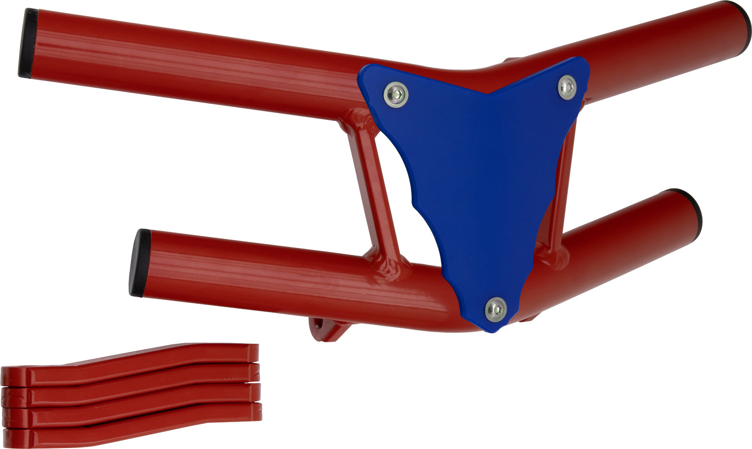 Crosspro - Front Bumper Waspe Lite For Yamaha YFZ 450-Red Tube / Blue Plate