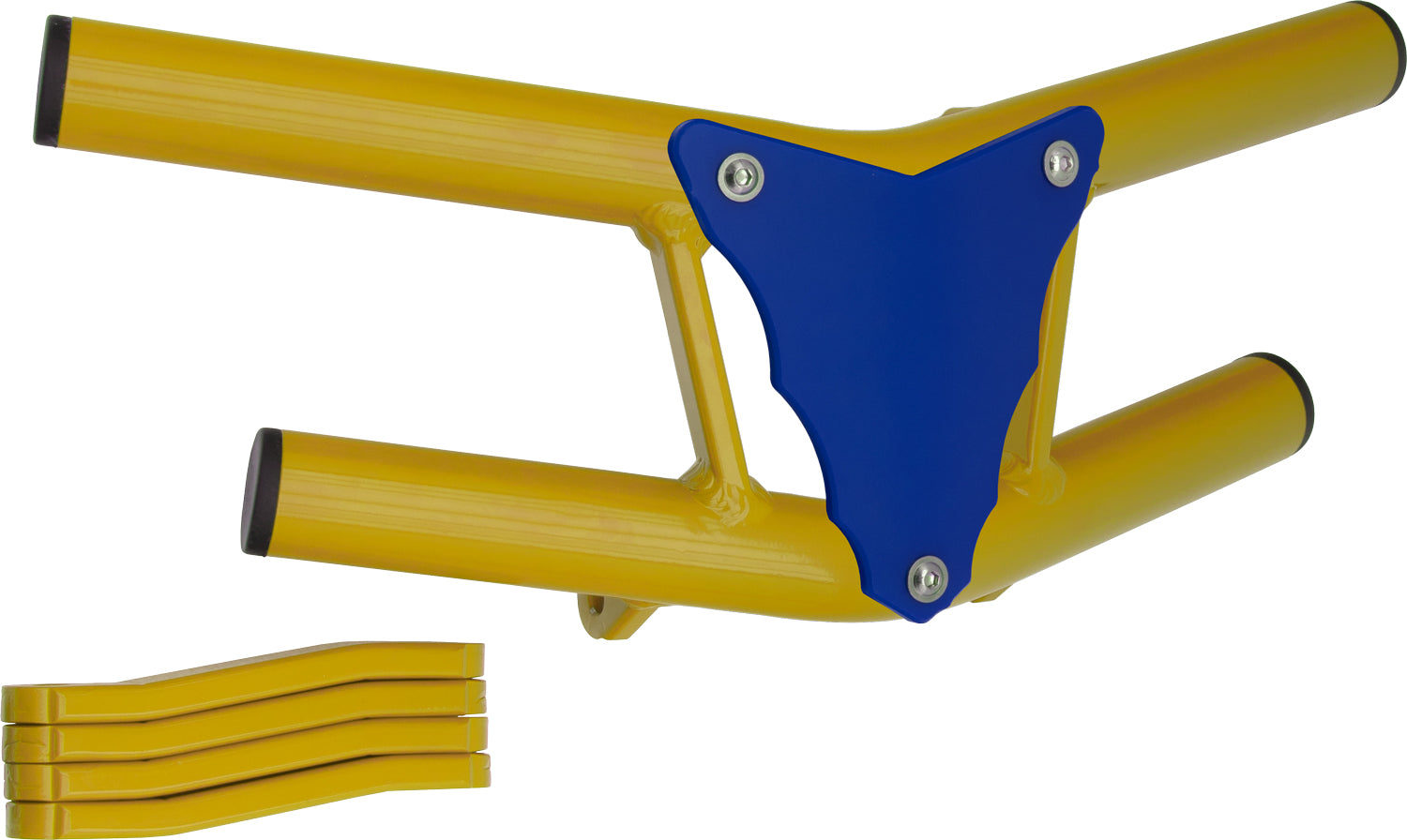 Crosspro - Front Bumper Waspe Lite For Kawasaki KFX 450R-Yellow Tube / Blue Plate