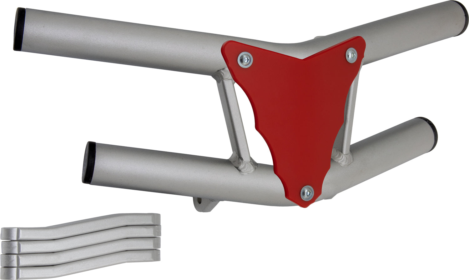 Crosspro - Front Bumper Waspe Lite For Polaris Predator 500-Ice Polish Tube / Red Plate