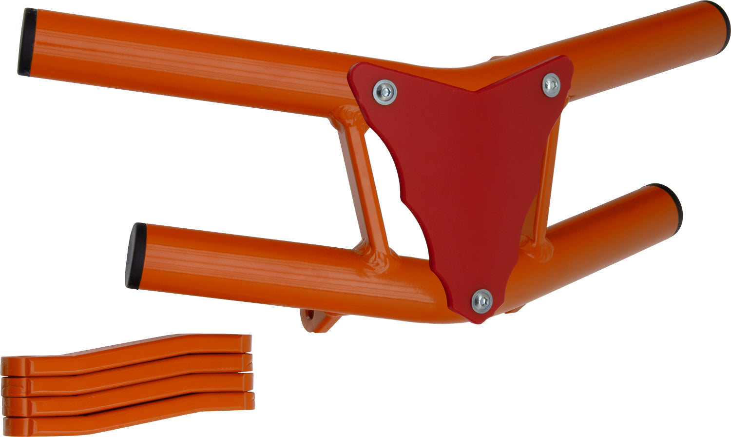 Crosspro - Front Bumper Waspe Lite For Aeon Cobra 350-Orange Tube / Red Plate