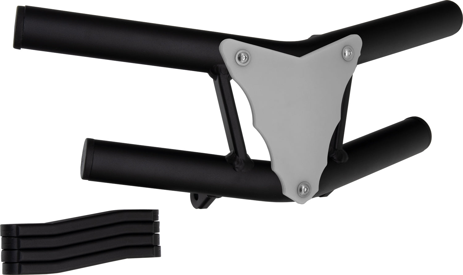 Crosspro - Front Bumper Waspe Lite For Yamaha YFZ 450R-Textured Black Tube / White Plate