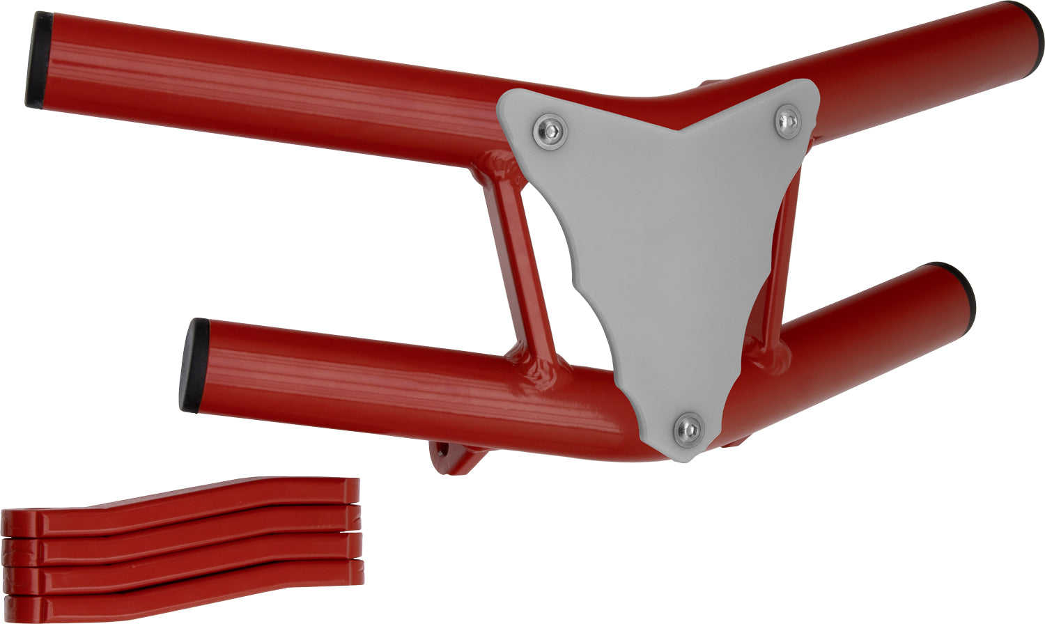 Crosspro - Front Bumper Waspe Lite For Yamaha YFZ 350 Banshee-Red Tube / White Plate