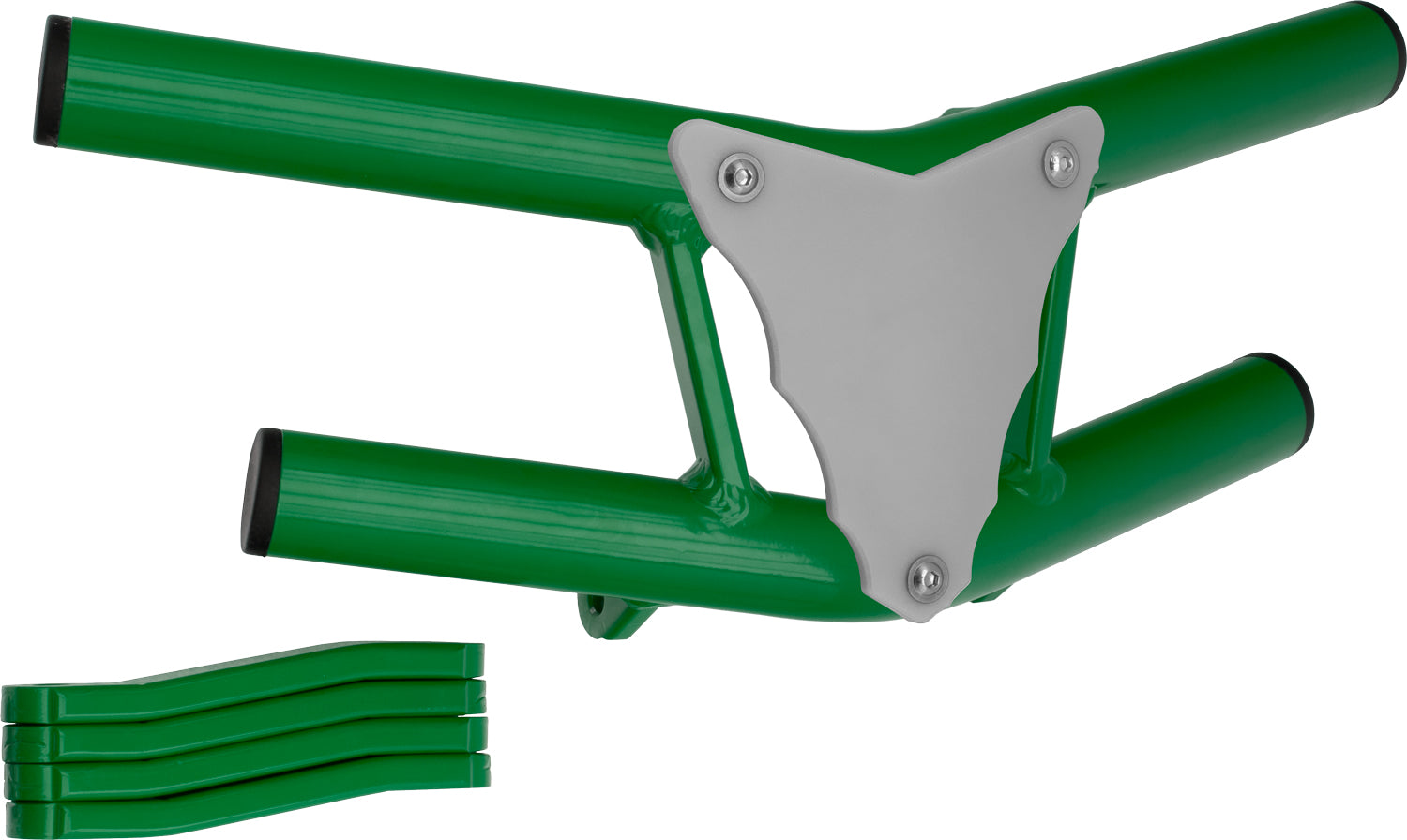 Crosspro - Front Bumper Waspe Lite For Dinli DL 450-Green Tube / White Plate