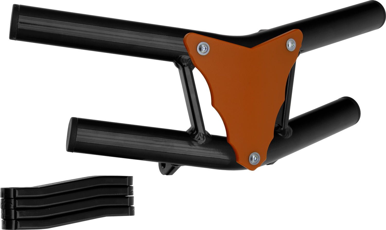 Crosspro - Front Bumper Waspe Lite For Polaris Predator 500-Black Tube / Orange Plate