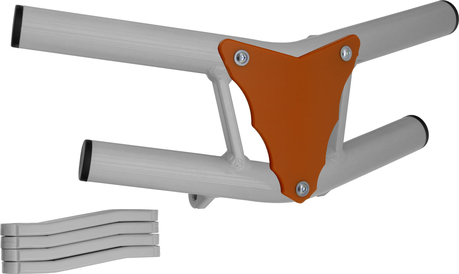 Crosspro - Front Bumper Waspe Lite For Polaris Outlaw 525-White Tube / Orange Plate