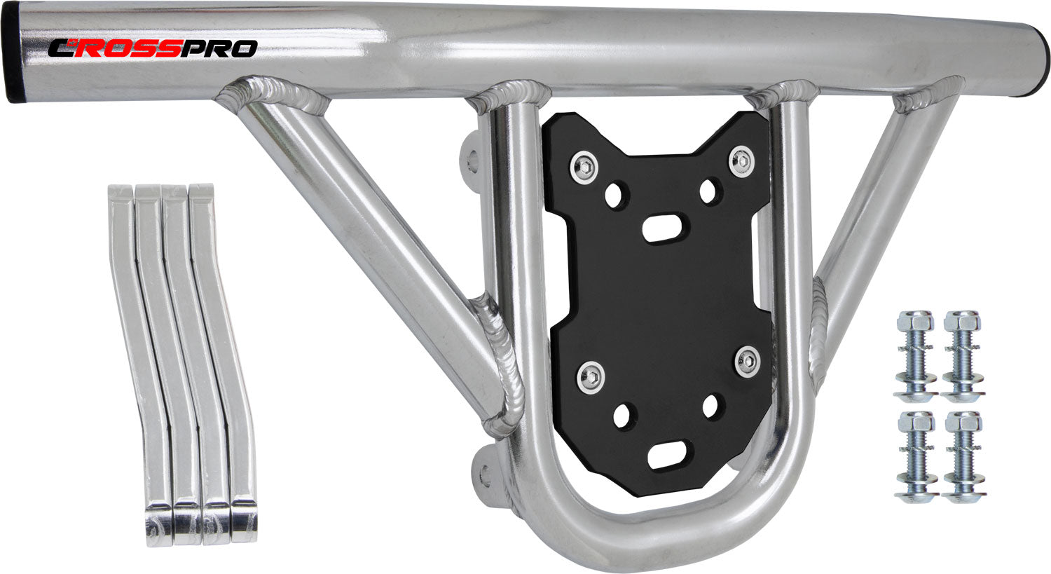 Crosspro - Front Bumper Hat For SMC Ram 520-Polish Tubo / Black Plate