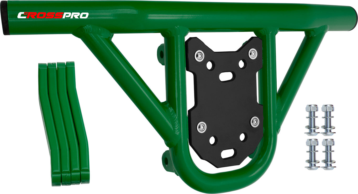 Crosspro - Front Bumper Hat For Access SP 450-Green Tube / Black Plate