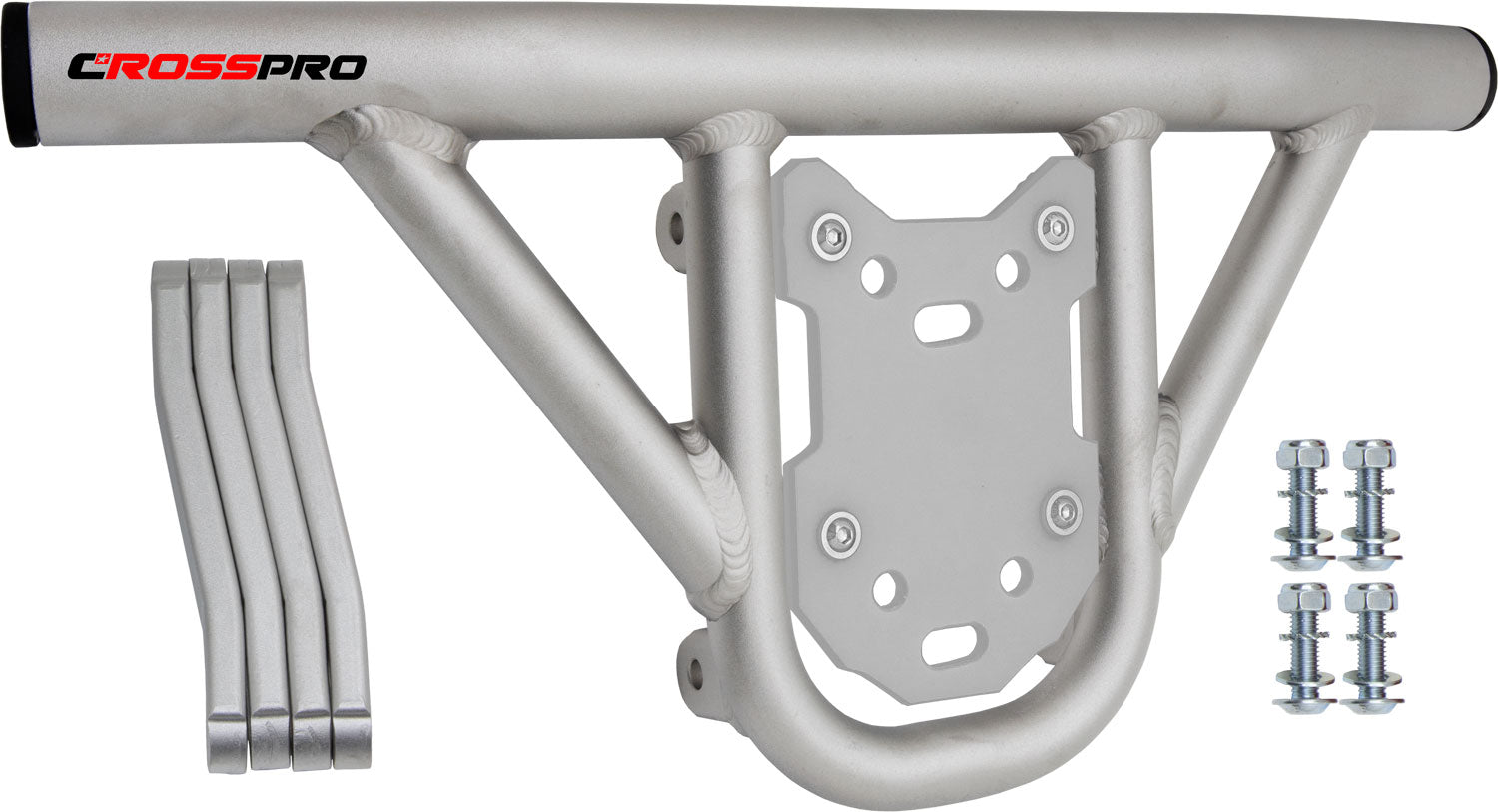 Crosspro - Front Bumper Hat For Aeon Cobra 350-Ice Polish Tube / White Plate