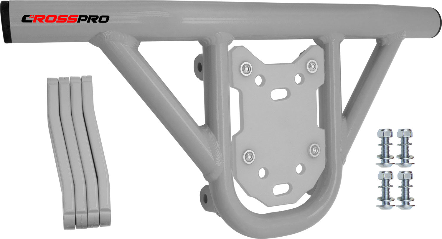 Crosspro - Front Bumper Hat For Yamaha YFM 250 Raptor-White Tube / White Plate