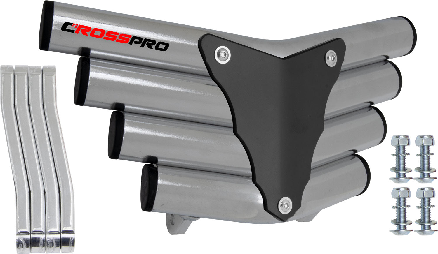Crosspro - Front Bumper Corot For Polaris Outlaw 525-Polish Tubo / Black Plate