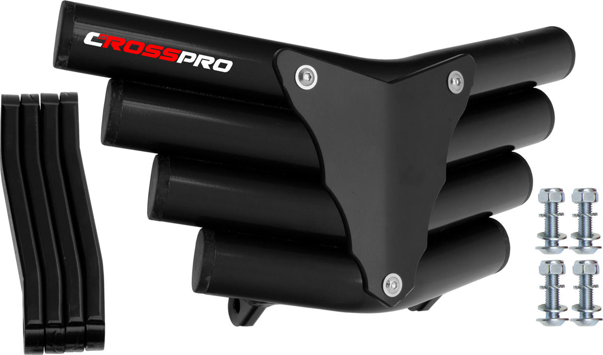 Crosspro - Front Bumper Corot For Suzuki LT-R 450-Black Tube / Black Plate