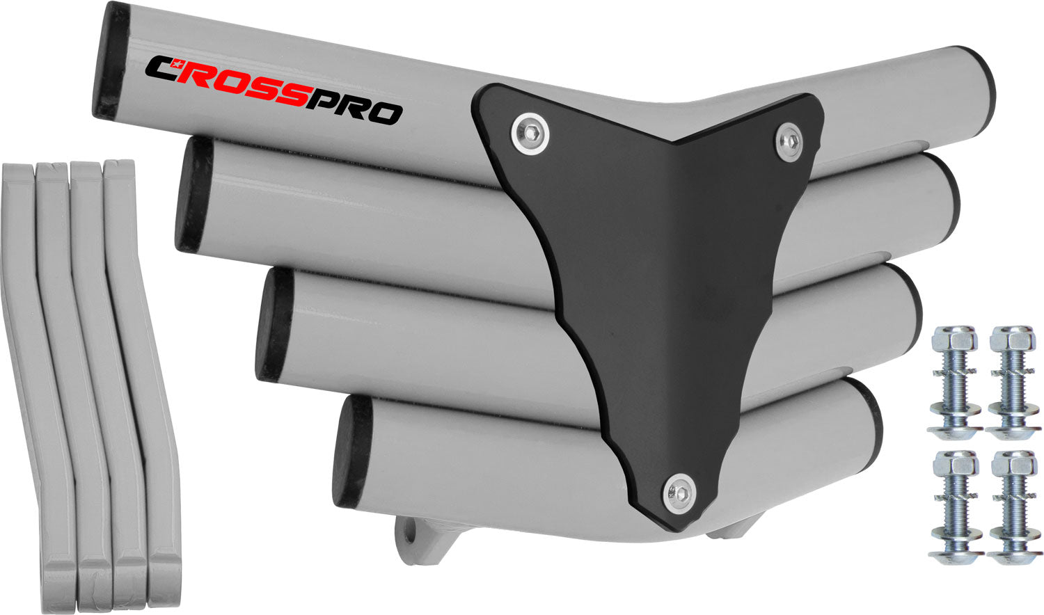 Crosspro - Front Bumper Corot For Access SP 450-White Tube / Black Plate