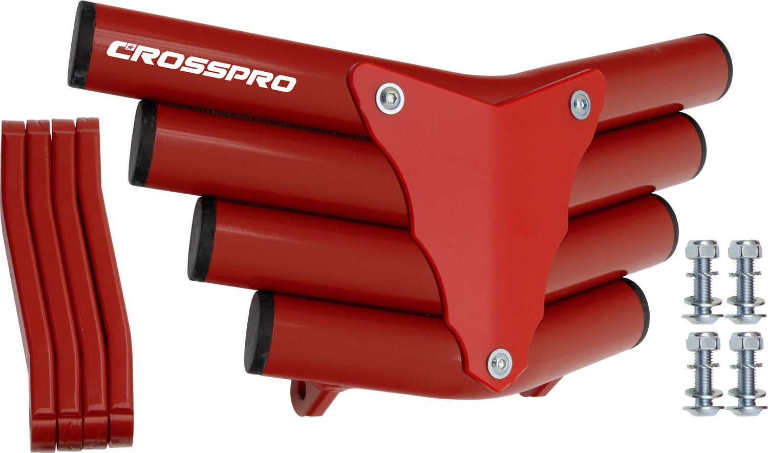 Crosspro - Front Bumper Corot For Polaris Predator 500-Red Tube / Red Plate