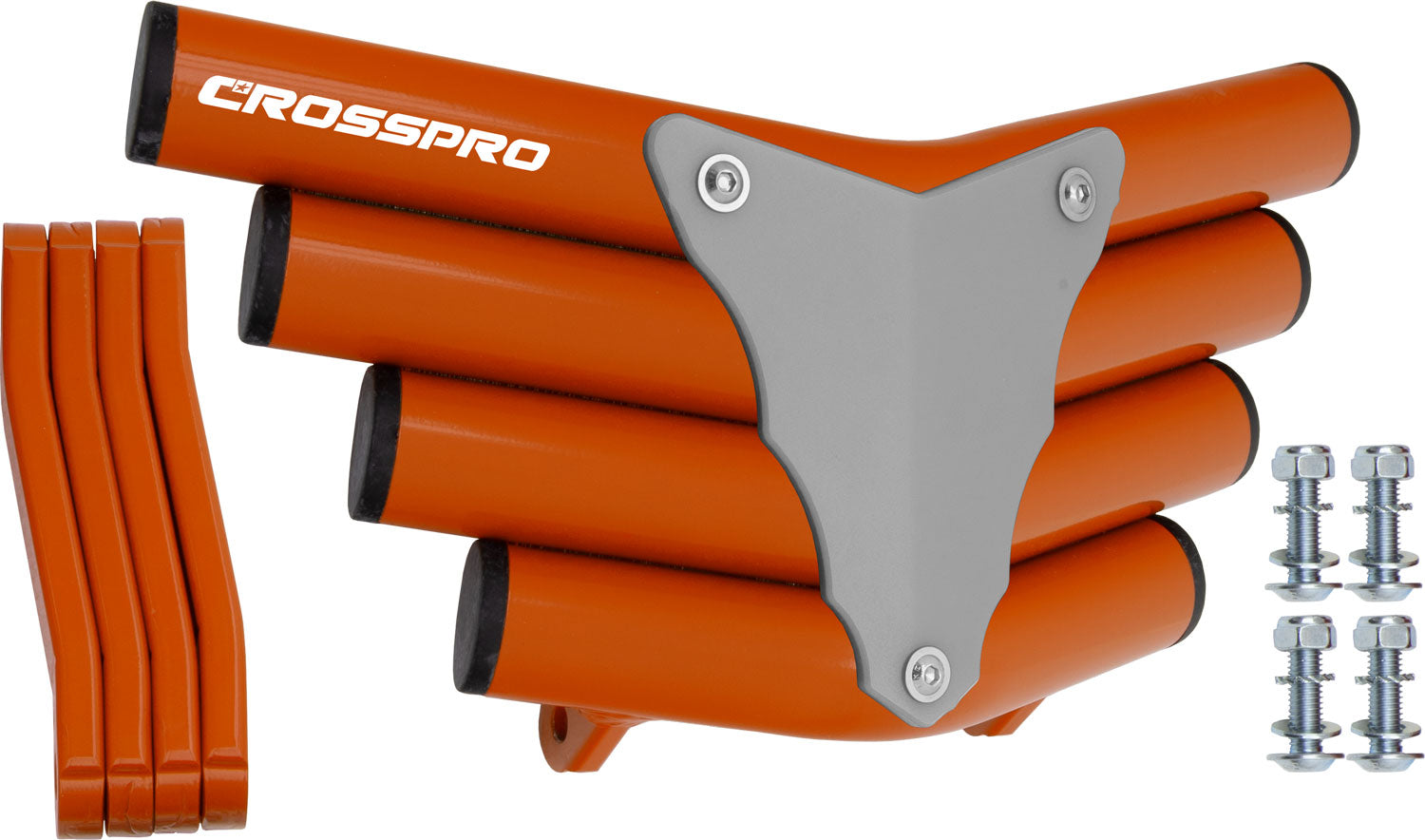 Crosspro - Front Bumper Corot For Polaris Outlaw 525-Orange Tube / White Plate