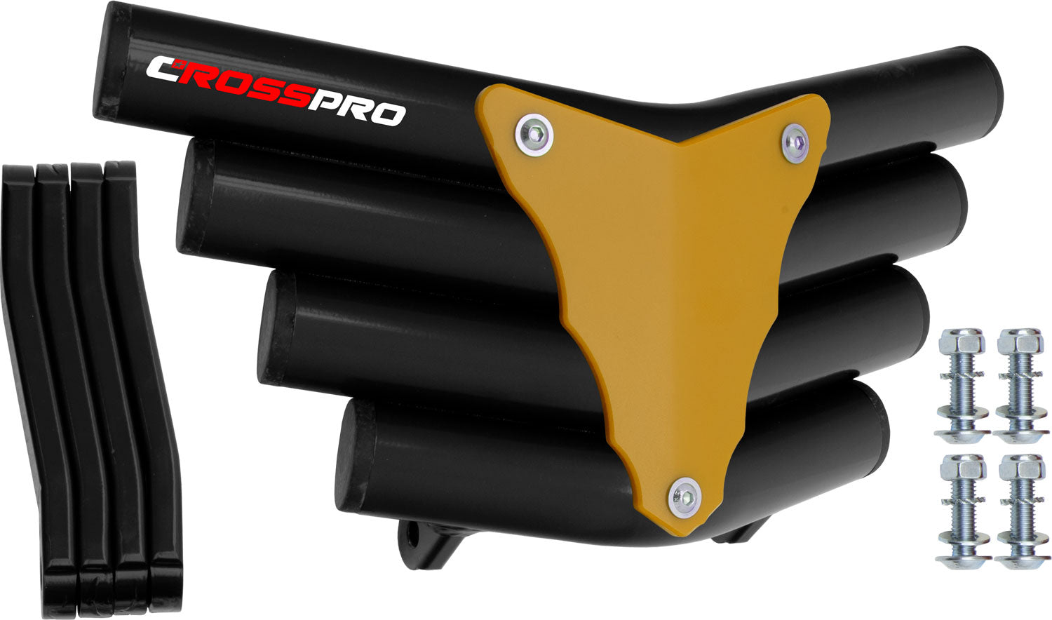 Crosspro - Front Bumper Corot For Aeon Cobra 350-Black Tube / Yellow Plate
