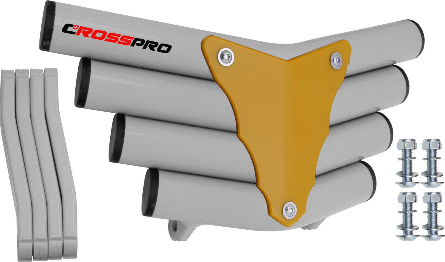 Crosspro - Front Bumper Corot For Polaris Predator 500-White Tube / Yellow Plate