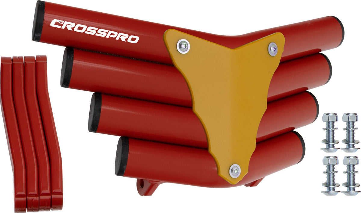 Crosspro - Front Bumper Corot For 450 XC (ATV), 525 XC (ATV), KTM 450 SX (ATV), 505 SX (ATV)-Red Tube / Yellow Plate