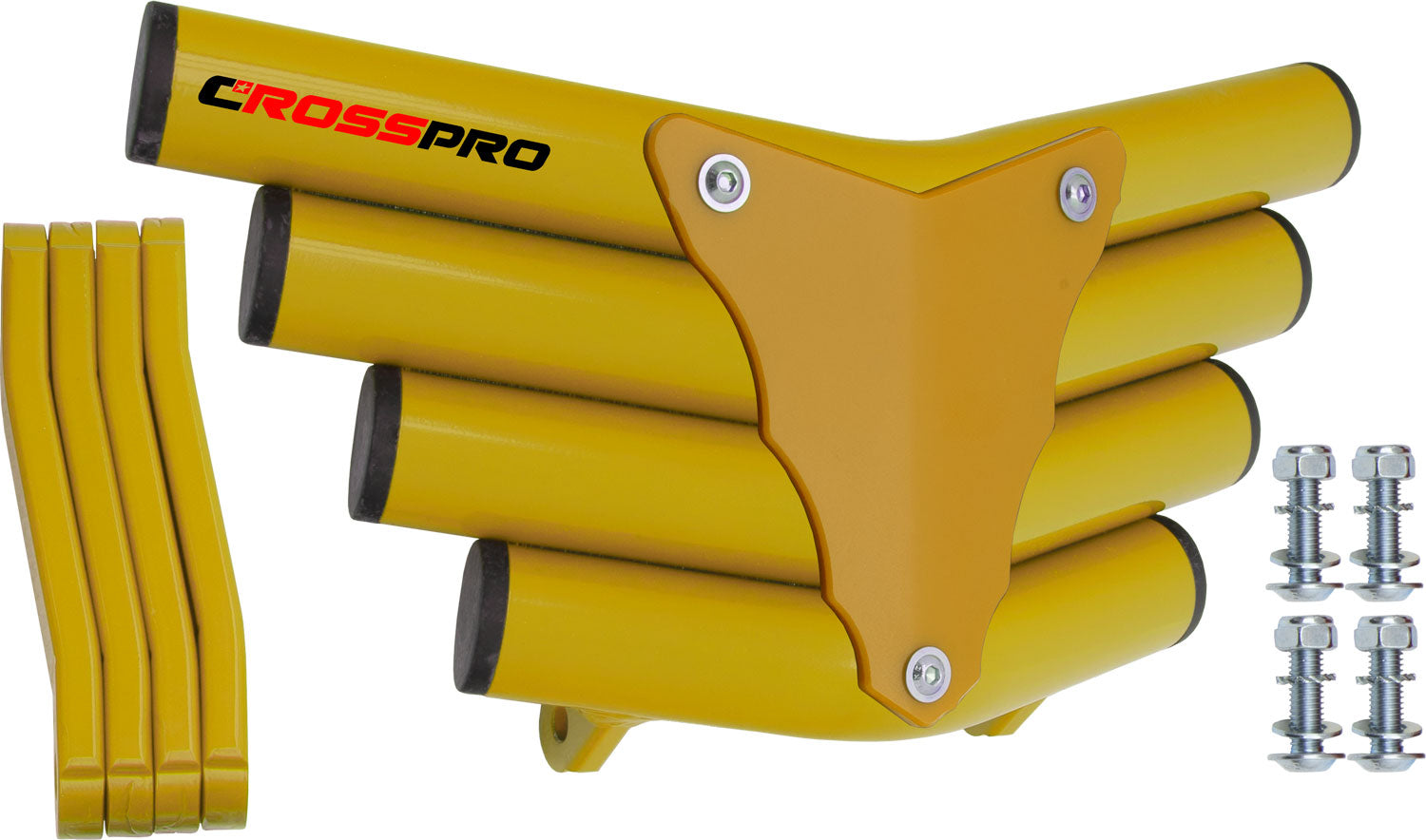 Crosspro - Front Bumper Corot For Yamaha YFZ 450-Yellow Tube / Yellow Plate