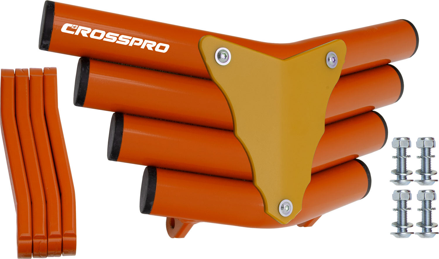 Crosspro - Front Bumper Corot For Yamaha YFZ 450-Orange Tube / Yellow Plate