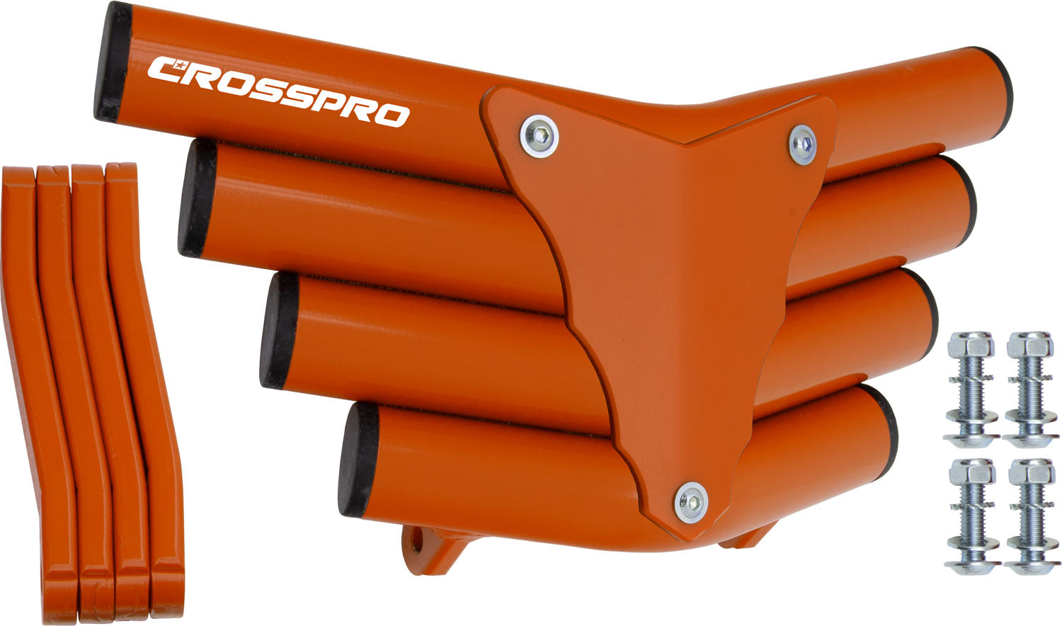 Crosspro - Front Bumper Corot For Aeon Cobra 350-Orange Tube / Orange Plate