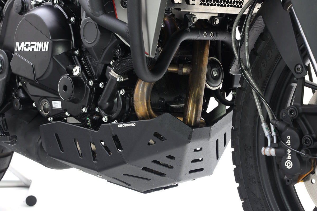 Crosspro - Aluminum Trail Engine Guard For Moto-Morini X-CAPE 649-Textured Black