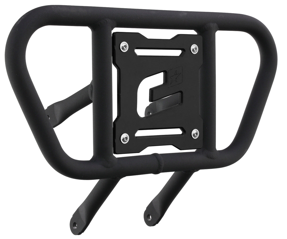 Crosspro - Front Bumper CR01 For Suzuki LT-R 450-Textured Black Tube / Black Plate