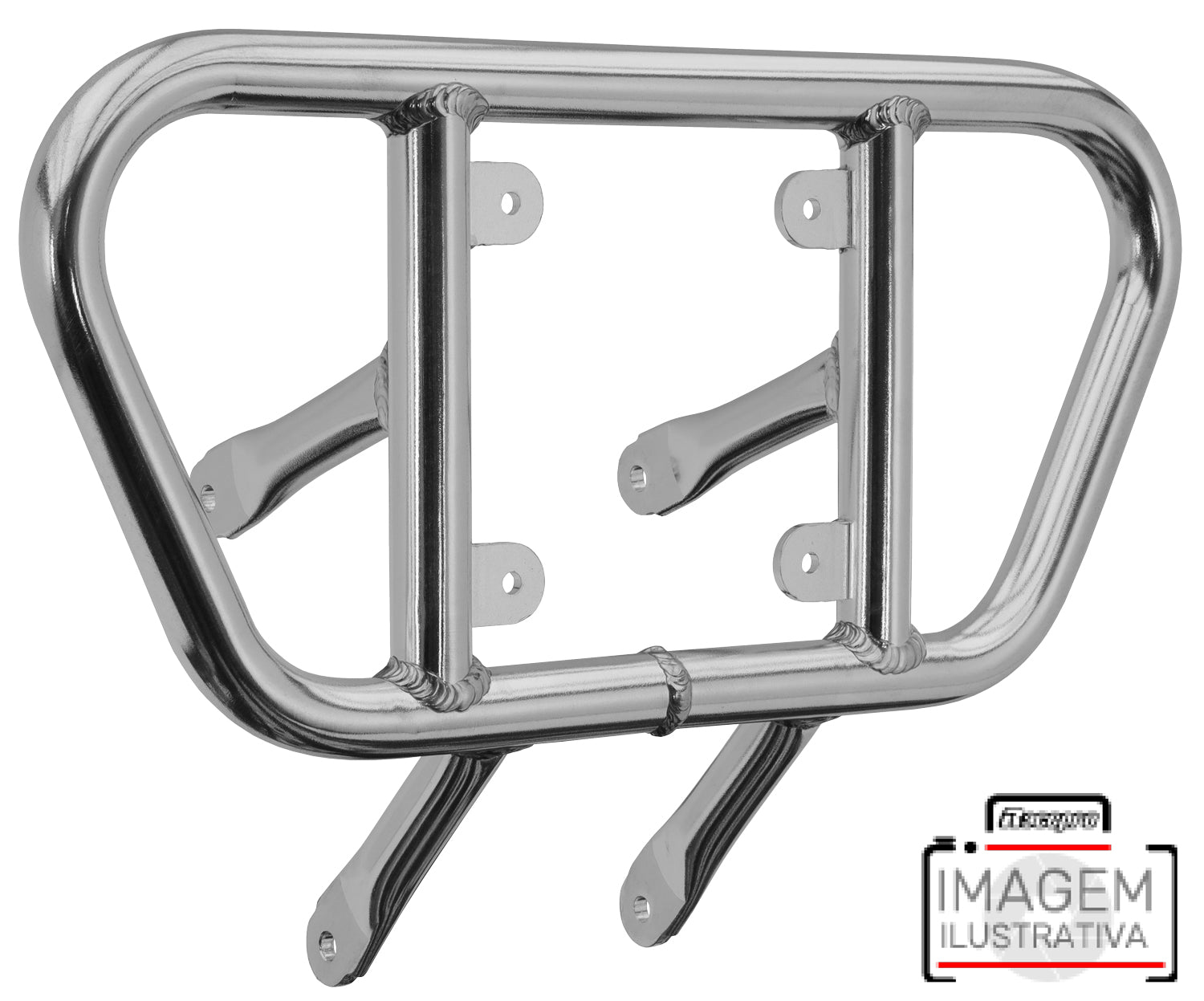Crosspro - Tube for Front Bumper CR01 For Yamaha YFZ 450-Polish Tubo