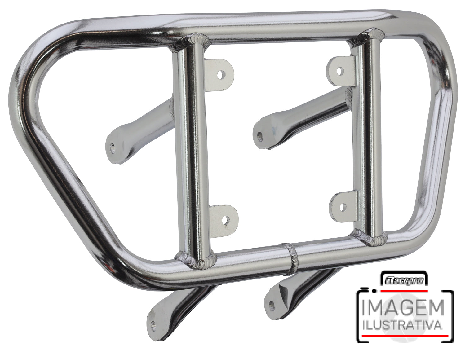 Crosspro - Tube for Front Bumper CR02 For Yamaha YFZ 450-Polish Tubo