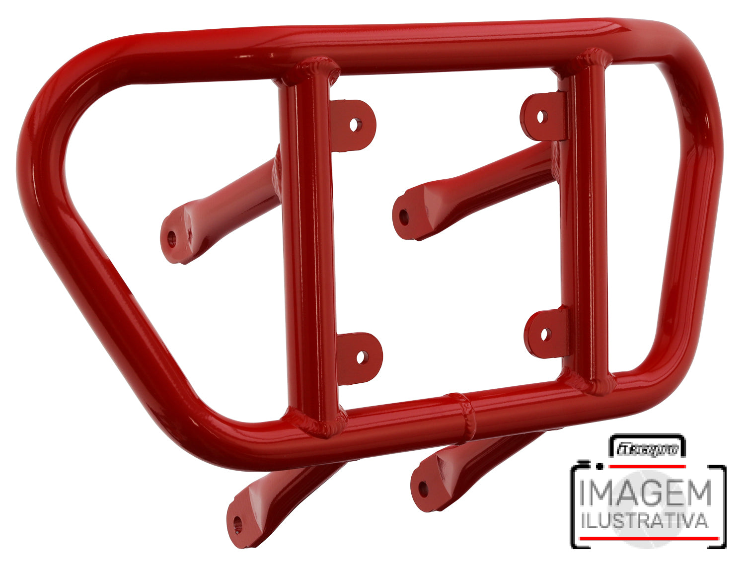 Crosspro - Tube for Front Bumper CR02 For Arctic Cat 400 DVX, Honda TRX 400, TRX 450, Honda TRX 450, TRX 450, Honda TRX 400, Kawasaki KFX 400, Suzuki LT-Z 400-Red Tube