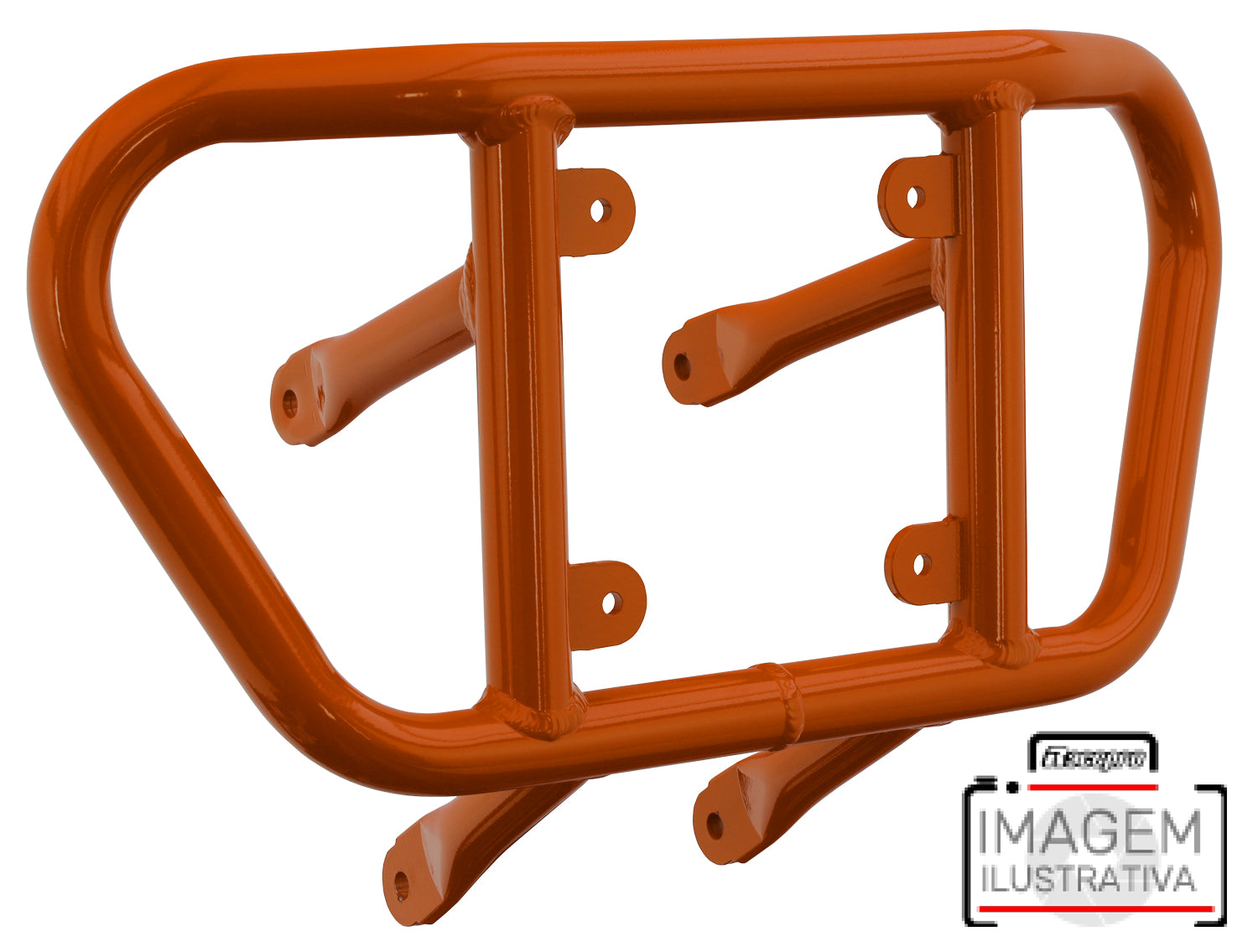 Crosspro - Tube for Front Bumper CR02 For Arctic Cat 400 DVX, Honda TRX 400, TRX 450, Honda TRX 400, Kawasaki KFX 400, Suzuki LT-Z 400-Orange Tube