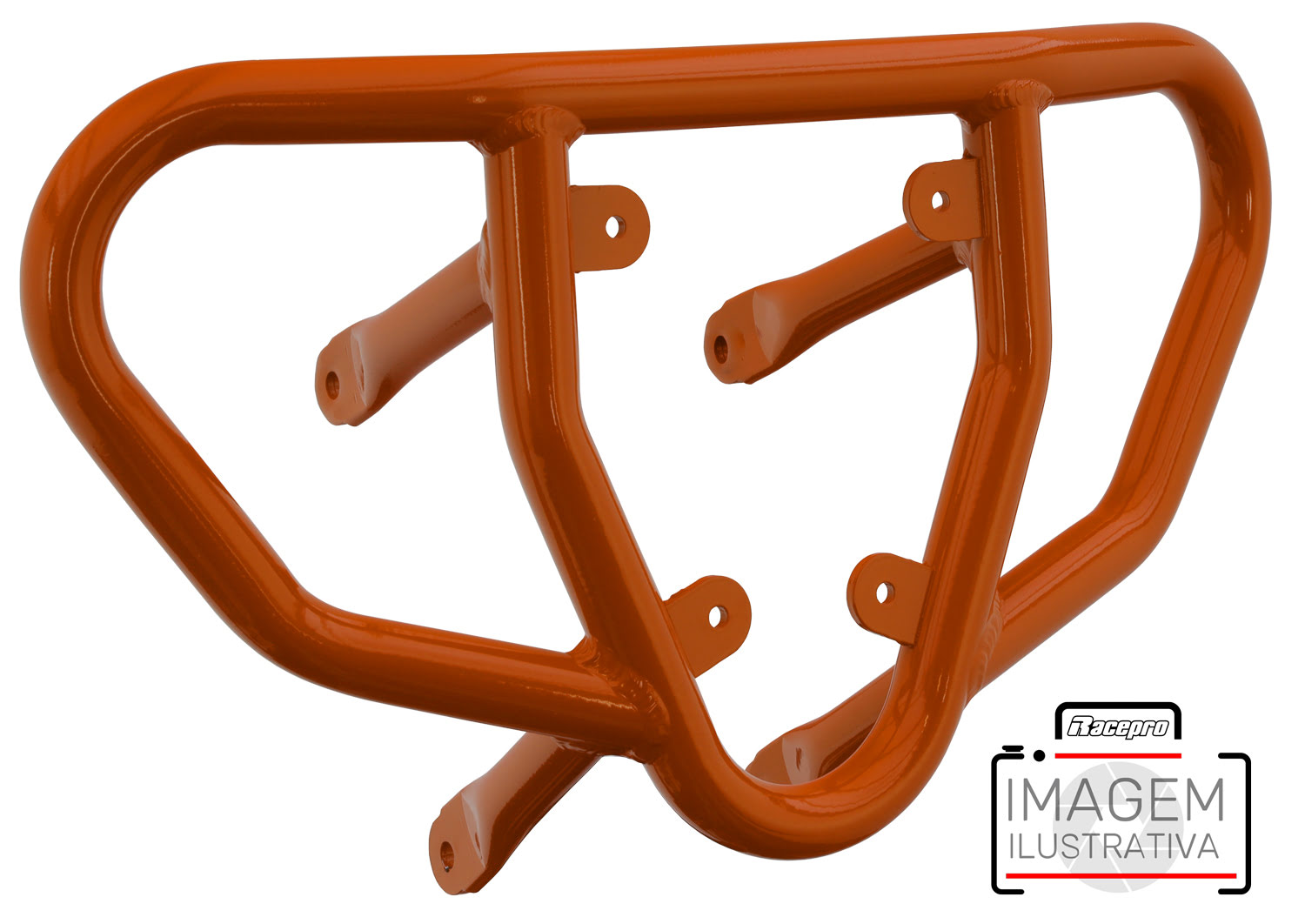 Crosspro - Tube for Front Bumper CR03 For Arctic Cat 400 DVX, Honda TRX 400, TRX 450, Honda TRX 400, Kawasaki KFX 400, Suzuki LT-Z 400-Orange Tube