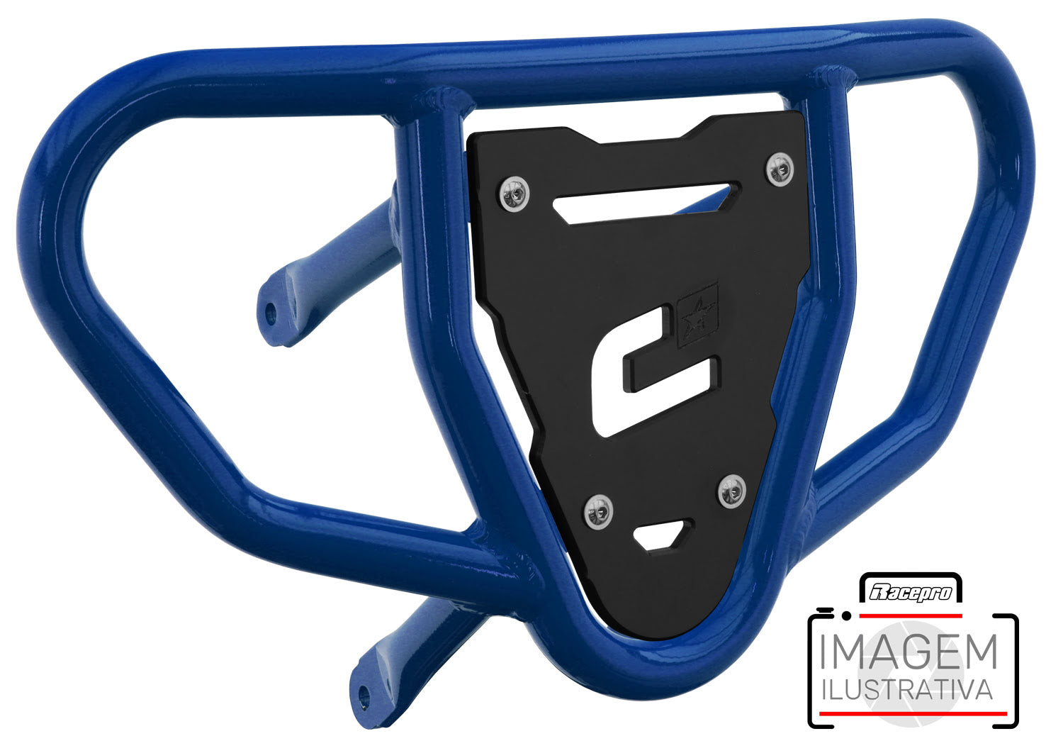 Crosspro - Front Bumper CR03 For Can Am (BRP) DS 450-Blue Tube / Black Plate