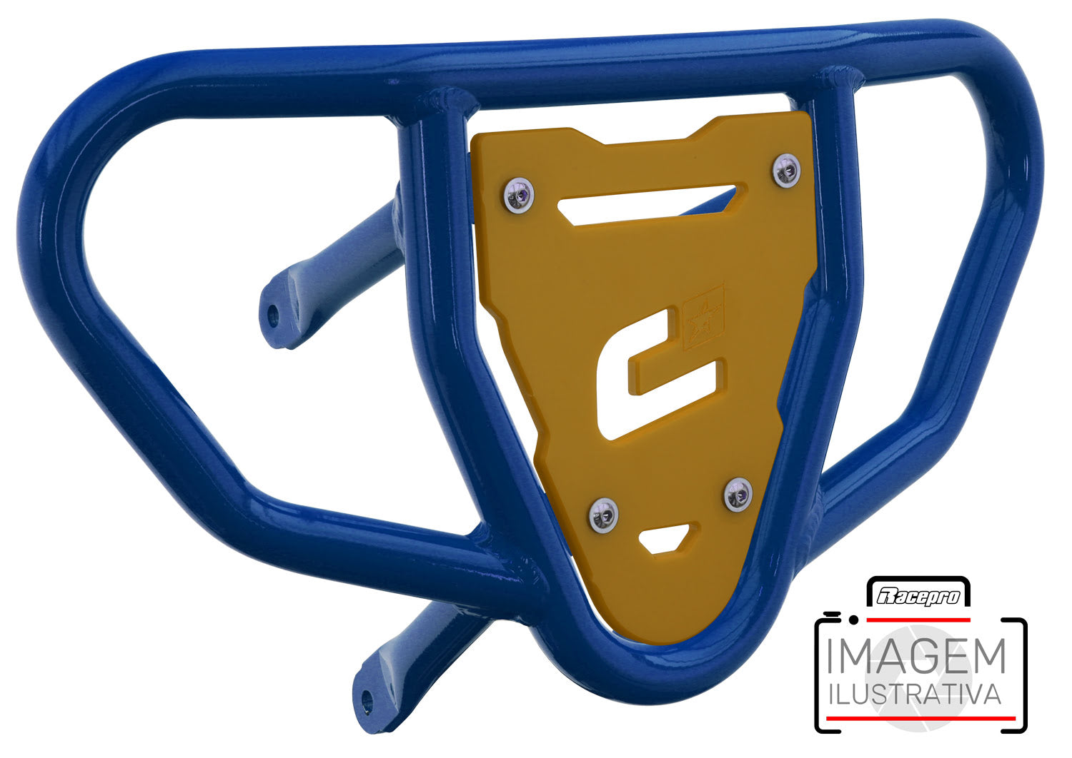 Crosspro - Front Bumper CR03 For Yamaha YFZ 450-Blue Tube / Yellow Plate