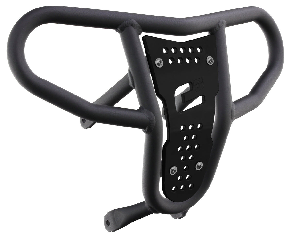 Crosspro - Front Bumper CR04 For Suzuki LT-R 450-Textured Black Tube / Black Plate