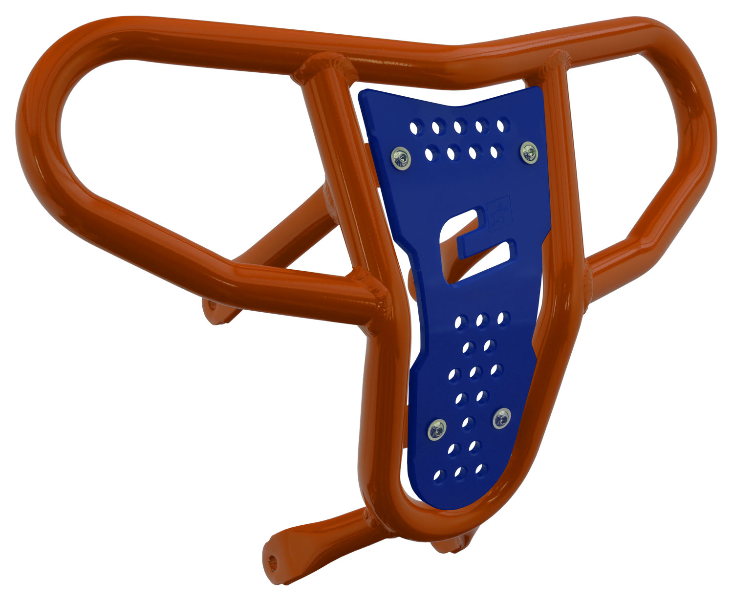 Crosspro - Front Bumper CR04 For Suzuki LT-R 450-Orange Tube / Blue Plate