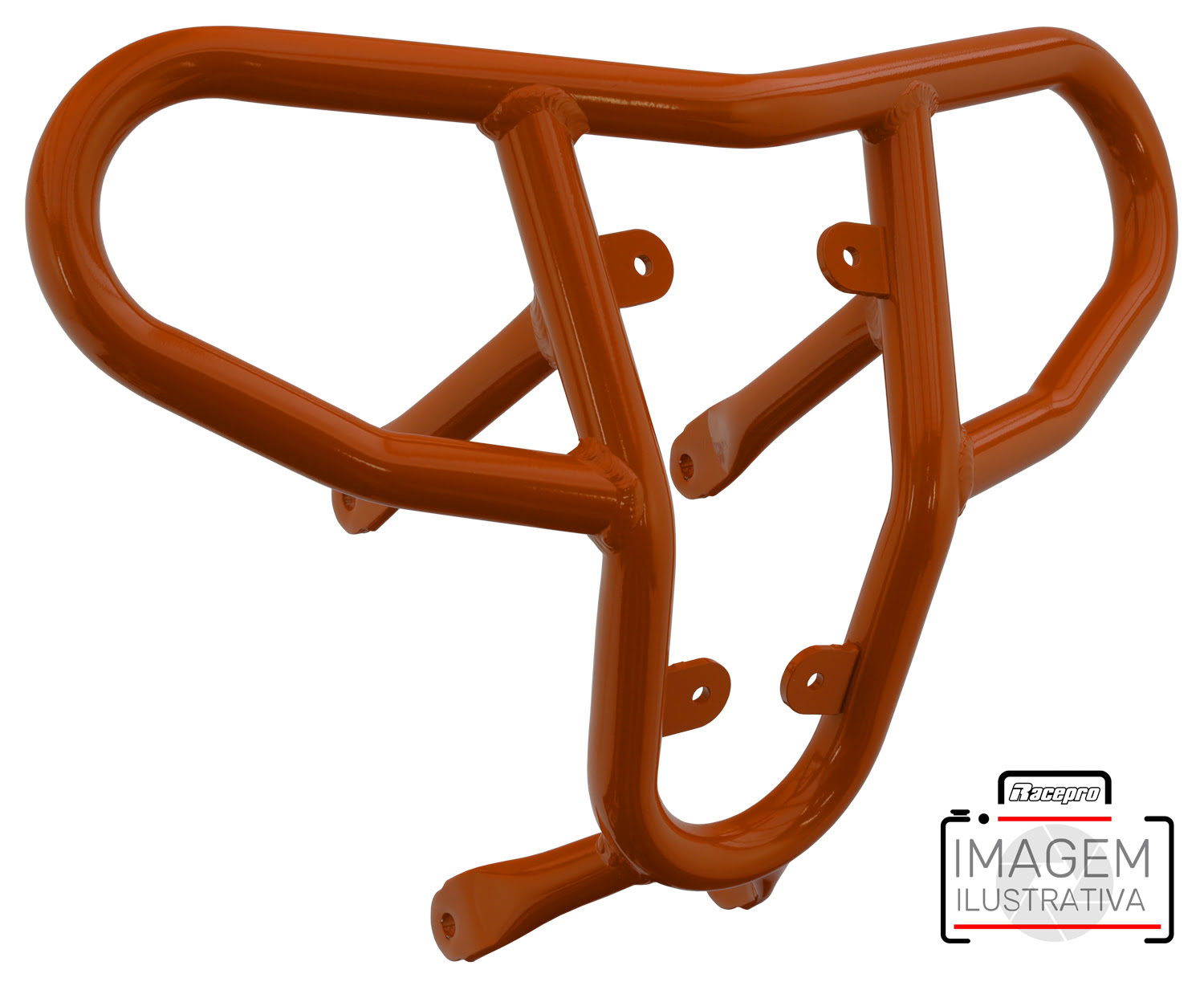 Crosspro - Tube for Front Bumper CR04 For Yamaha YFM 700 Raptor-Orange Tube